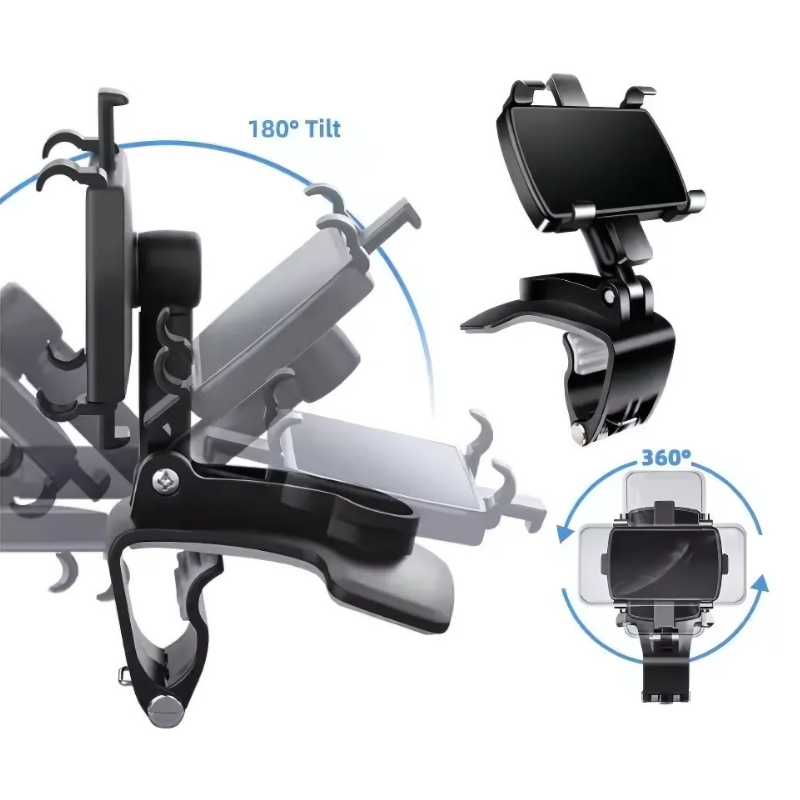 Grip360° Telefonholder: Roterende Telefonstandaard Med Sterk Kompakt Grip
