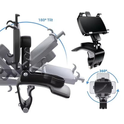 Grip360° Telefonholder: Roterende Telefonstandaard Med Sterk Kompakt Grip