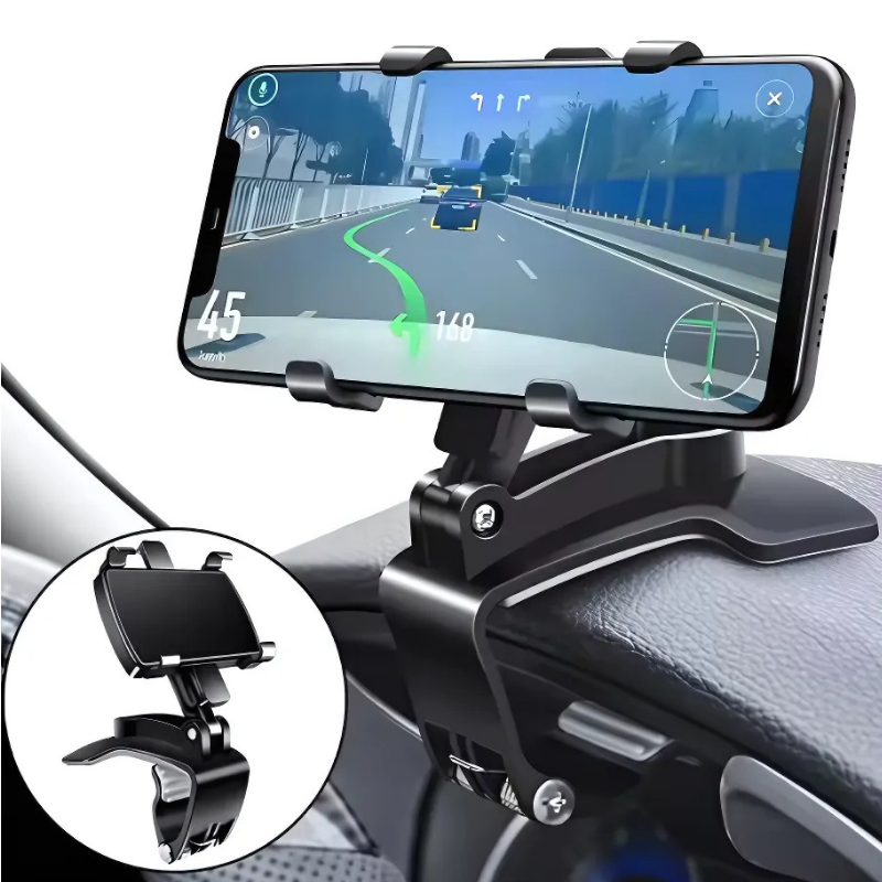 Grip360° Telefonholder: Roterende Telefonstandaard Med Sterk Kompakt Grip