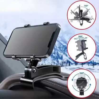 Grip360° Telefonholder: Roterende Telefonstandaard Med Sterk Kompakt Grip