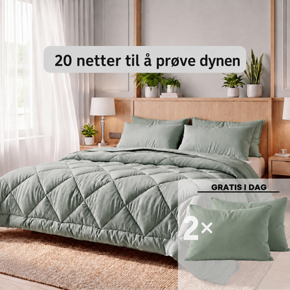 Lysdyne™ | Det hurtigtørkende 2-i-1-dyne som gjør sengetøy overflødig