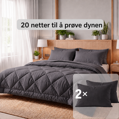 Lysdyne™ | Det hurtigtørkende 2-i-1-dyne som gjør sengetøy overflødig