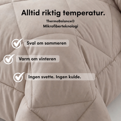 Lysdyne™ | Det hurtigtørkende 2-i-1-dyne som gjør sengetøy overflødig
