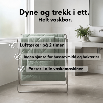 Lysdyne™ | Det hurtigtørkende 2-i-1-dyne som gjør sengetøy overflødig