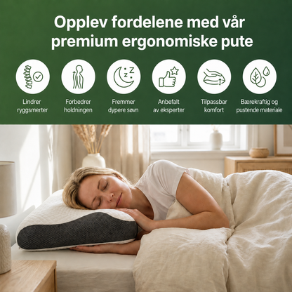 NakkeLett™ – Ergonomisk nakkepute som lindrer smerter i nakke og rygg