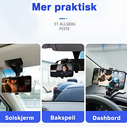 Grip360° Telefonholder: Roterende Telefonstandaard Med Sterk Kompakt Grip