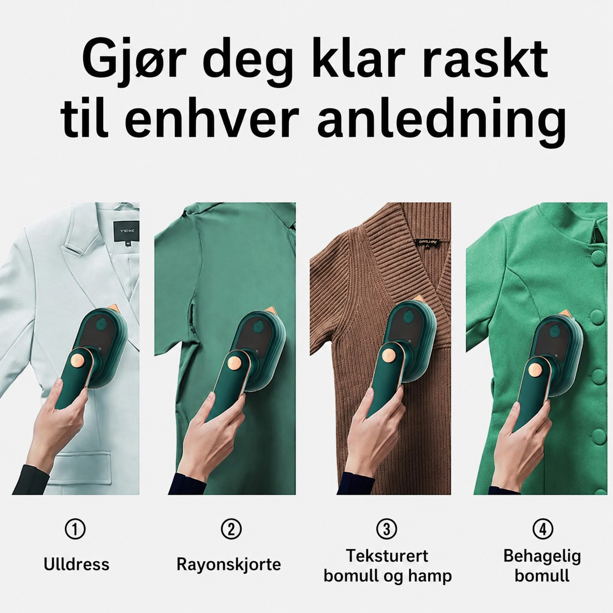 Nordisk MicroIron: Bærbart mini-strykejern for klær