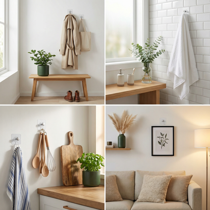 Norilås™ – Väggkrokar med patenterat grepp – inga hål, inga märken