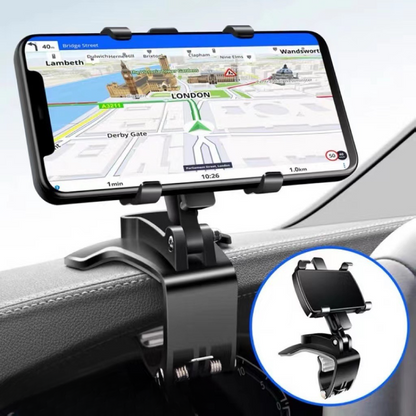 Grip360° Telefonholder: Roterende Telefonstandaard Med Sterk Kompakt Grip