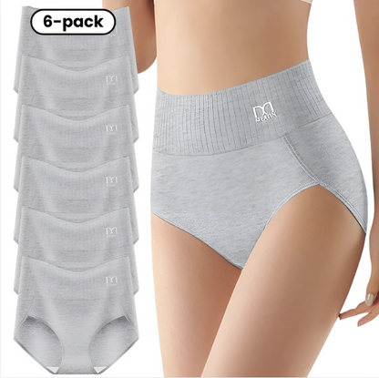 Skaplux™ | 6-Pack Höga Midjetrosor med Formande Effekt for Komfort hele Dagen