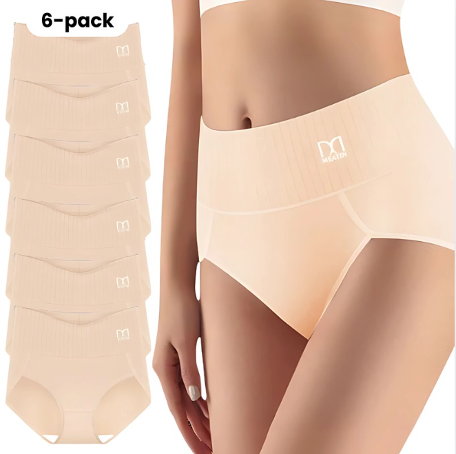Skaplux™ | 6-Pack Höga Midjetrosor med Formande Effekt for Komfort hele Dagen